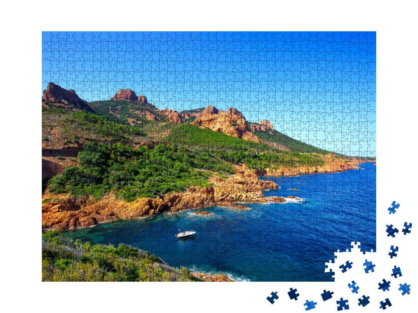 Puzzle de 1000 pièces « Esterel méditerranéen près de Cannes Saint Raphael, Provence »