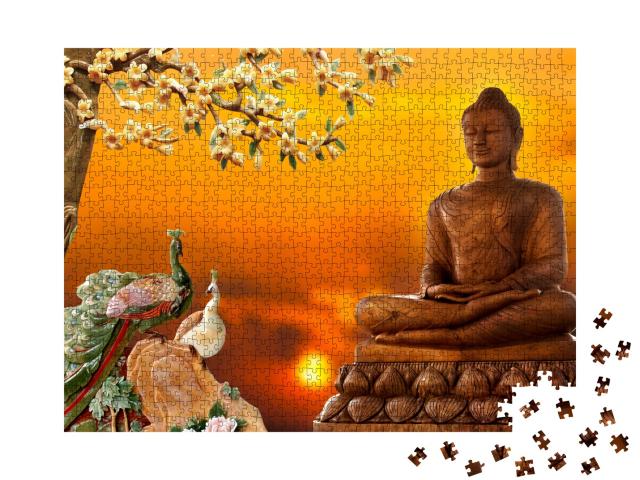 Puzzle de 1000 pièces « Bouddha en 3D »