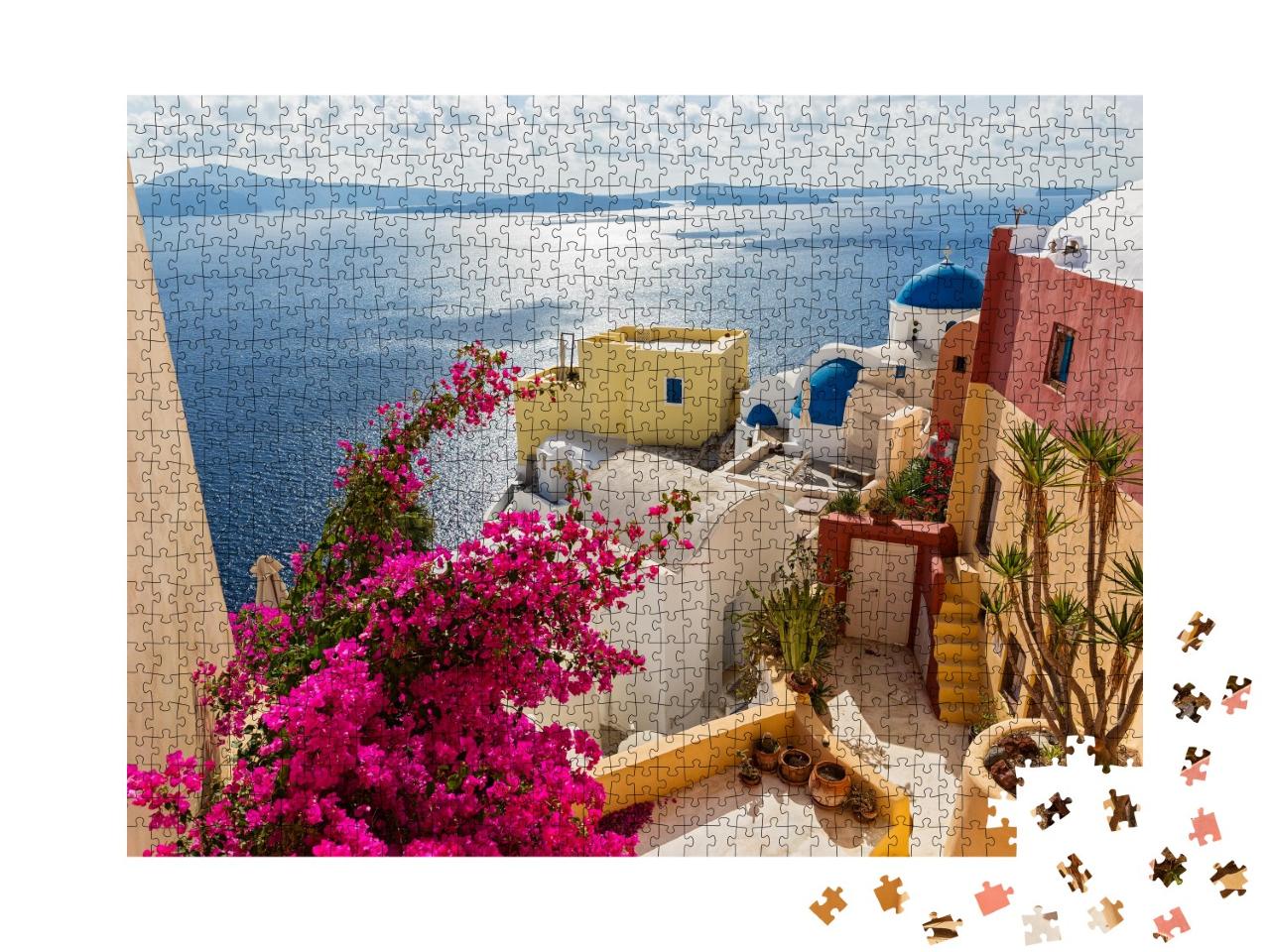 Puzzle de 1000 pièces « Santorini, Grèce »