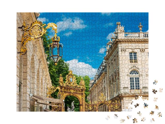 Puzzle de 1000 pièces « La place Stanislas est une grande place dans la zone piétonne de la ville française de Nancy. »