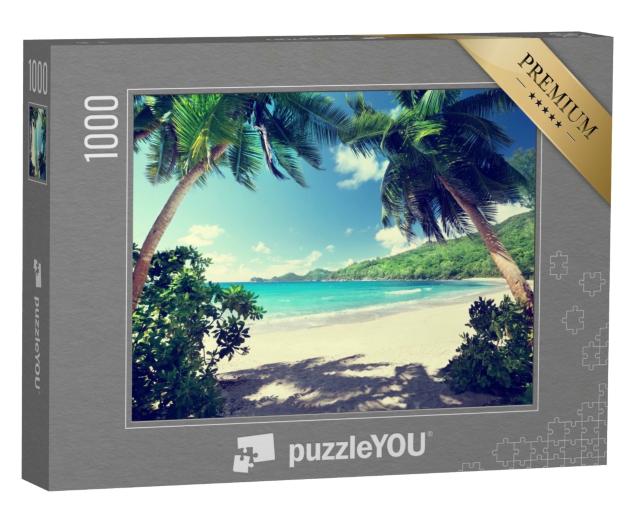 Puzzle de 1000 pièces « Plage de rêve Takamaka, île de Mahe, Seychelles »