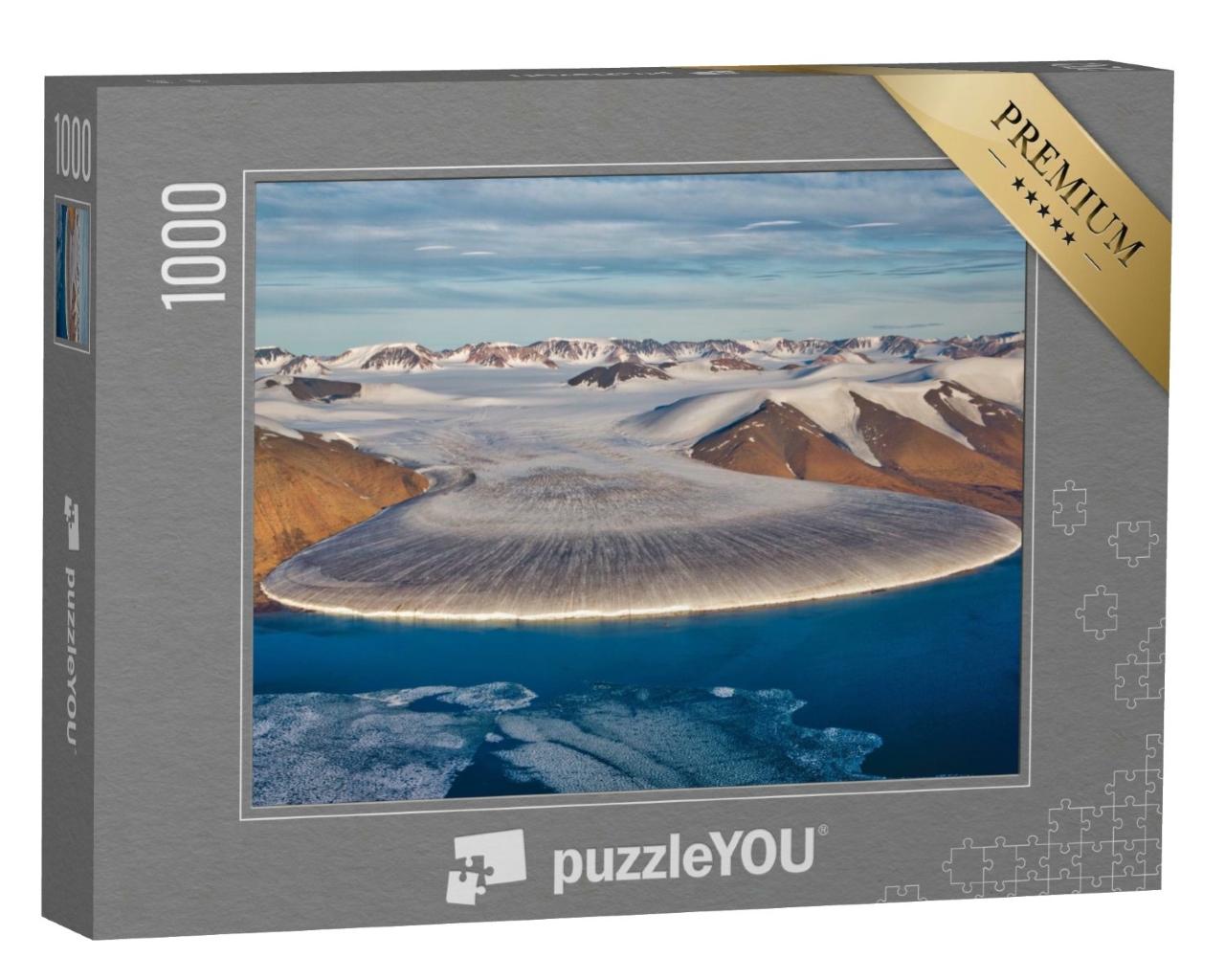 Puzzle de 1000 pièces « Le glacier Pied d'éléphant, nord du Groenland »