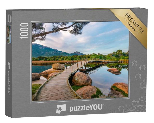 Puzzle de 1000 pièces « Passerelle sur la rivière Tidal »