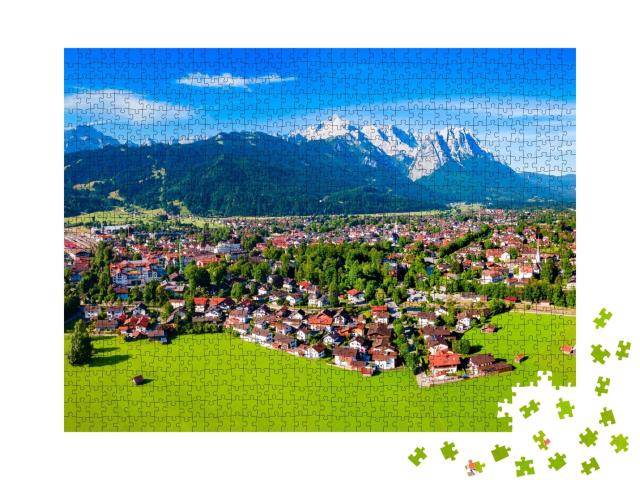 Puzzle de 1000 pièces « Garmisch-Partenkirchen et Zugspitze »
