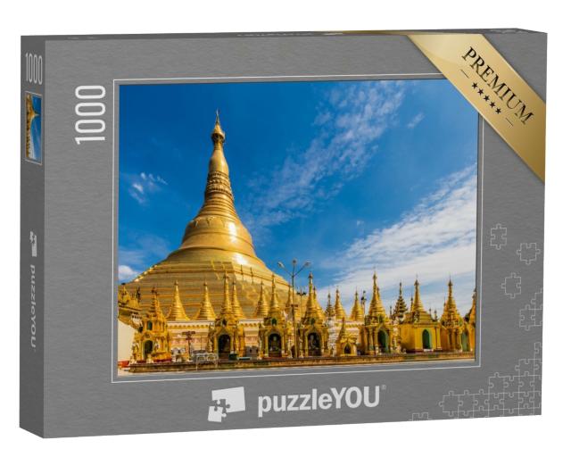 Puzzle de 1000 pièces « Stupa doré de la pagode Shwedagon à Yangon, Rangoon, Myanmar »