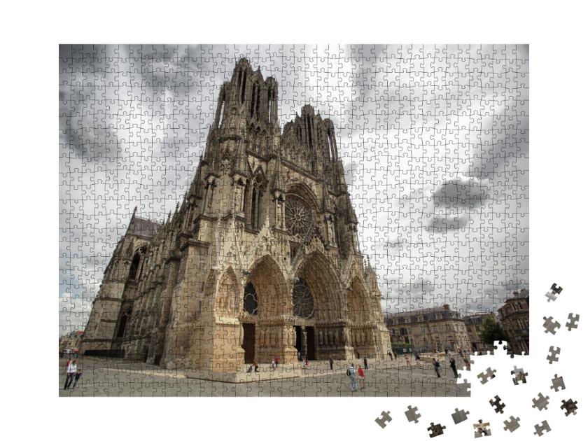 Puzzle de 1000 pièces « Cathédrale de Reims en France »
