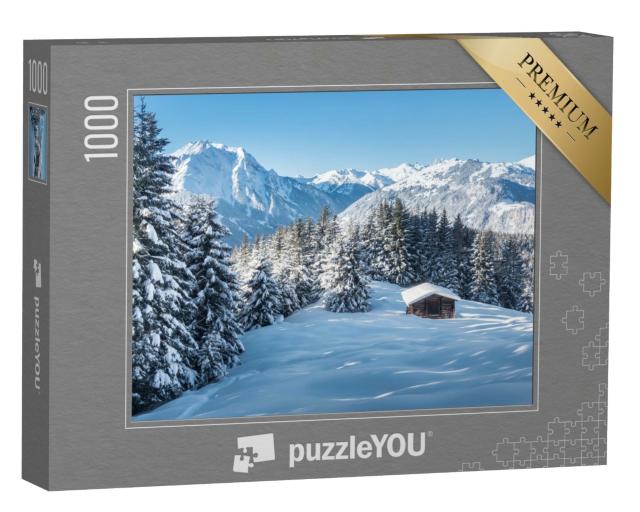 Puzzle de 1000 pièces « Paysage hivernal dans le Zillertal, Autriche »