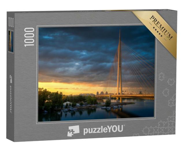 Puzzle de 1000 pièces « Pont suspendu à Belgrade - Most na Adi »