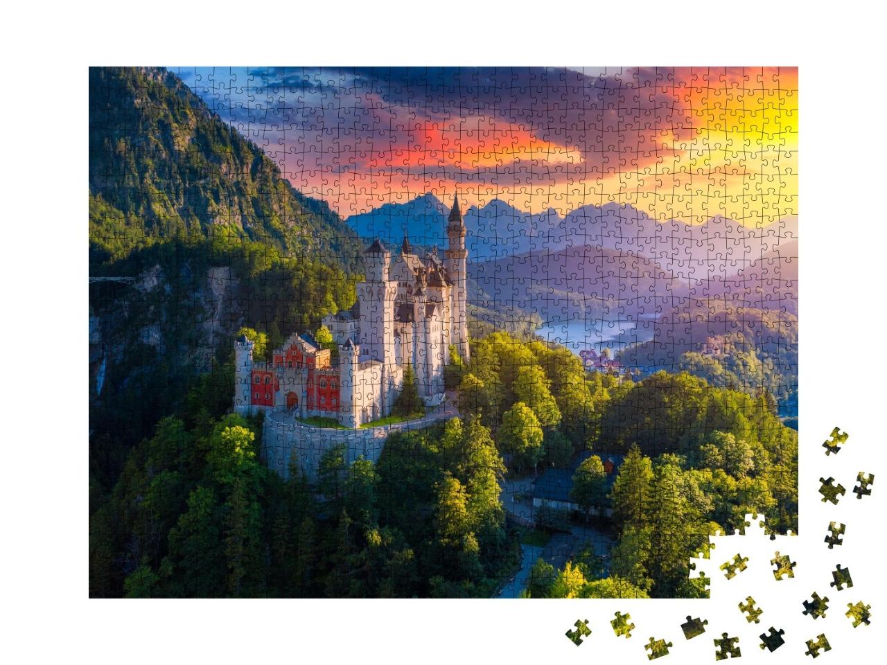 Puzzle de 1000 pièces « Château de Neuschwanstein près de Füssen, Bavière »