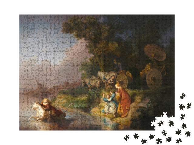 Puzzle de 1000 pièces « Rembrandt - Le détournement de l'Europe »