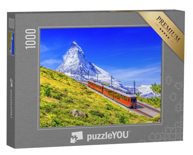 Puzzle de 1000 pièces « Chemin de fer du Gornergrat avec le Cervin, Valais, Suisse »