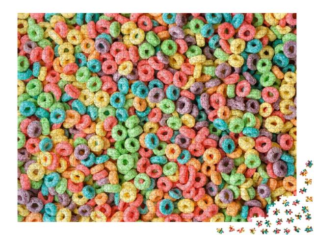 Puzzle de 2000 pièces « Céréales multicolores pour le petit-déjeuner »