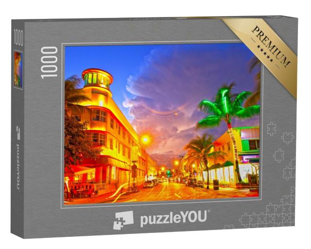 Puzzle de 1000 pièces « Ocean Drive à Miami Beach, Floride »