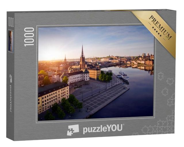 Puzzle de 1000 pièces « Vue aérienne de la ville de Stockholm »