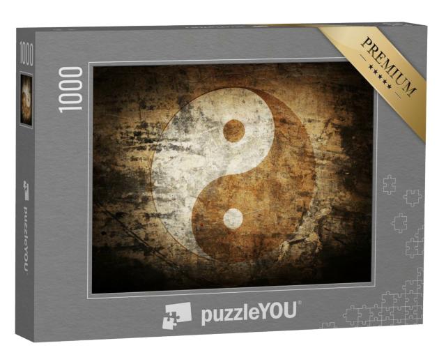 Puzzle de 1000 pièces « Grunge Yin Yang Symbole »