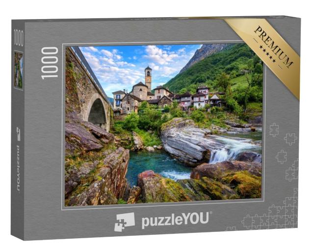 Puzzle de 1000 pièces « Maisons traditionnelles en pierre »