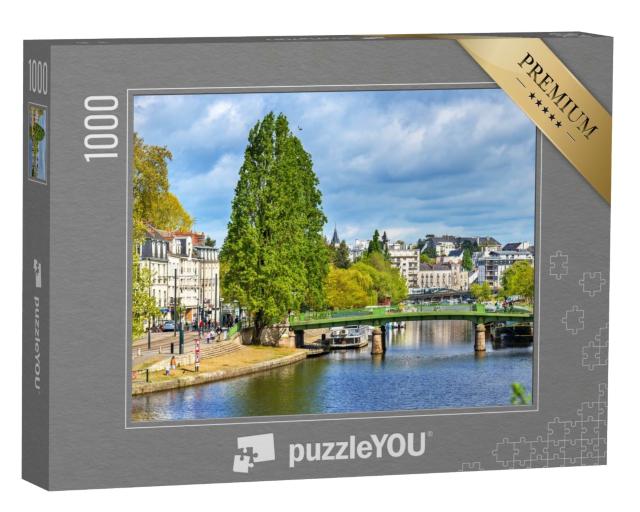 Puzzle de 1000 pièces « La rivière Erdre à Nantes - France, Loire-Atlantique »