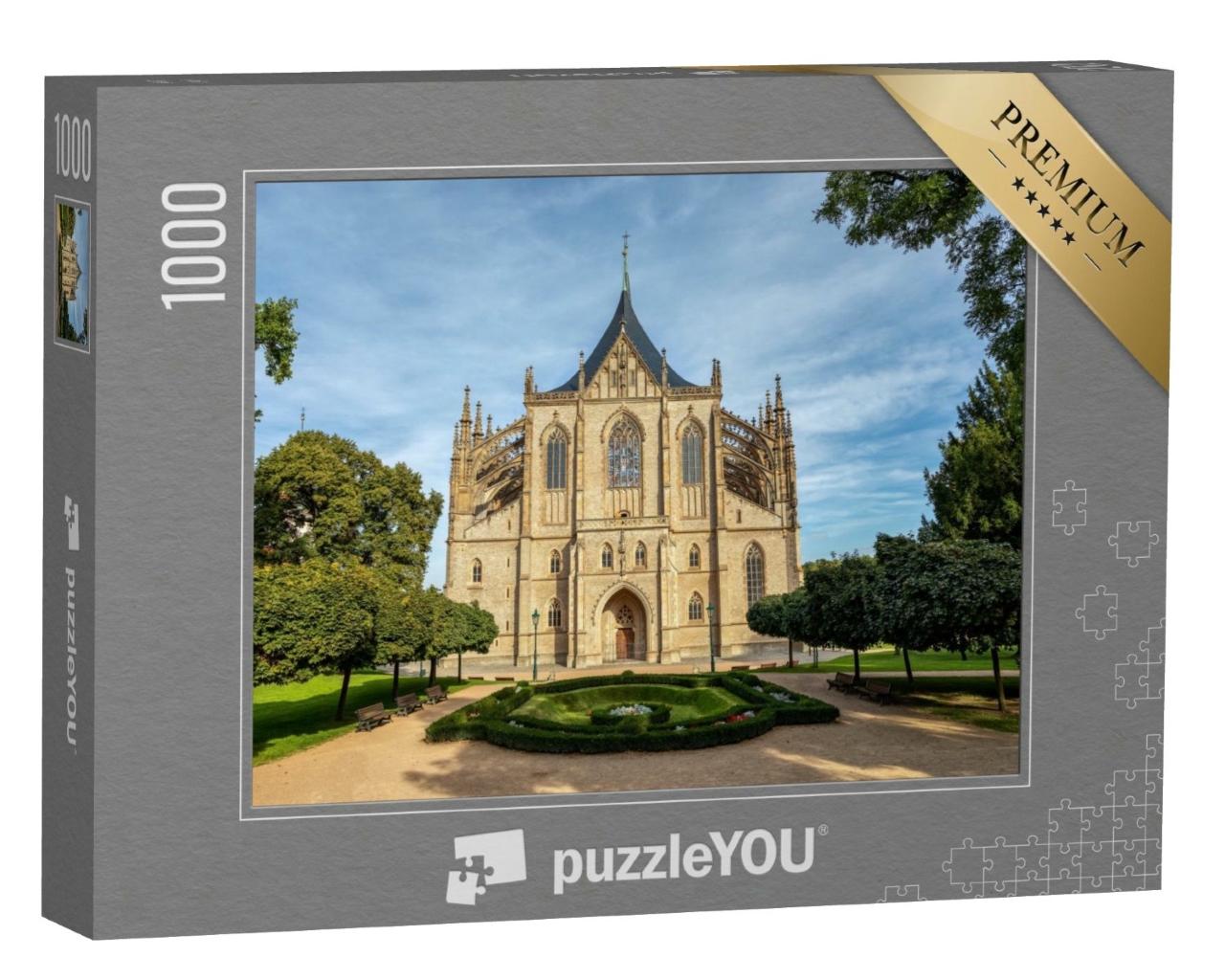 Puzzle de 1000 pièces « Cathédrale Sainte-Barbe, Kutna Hora, Bohême, République tchèque »