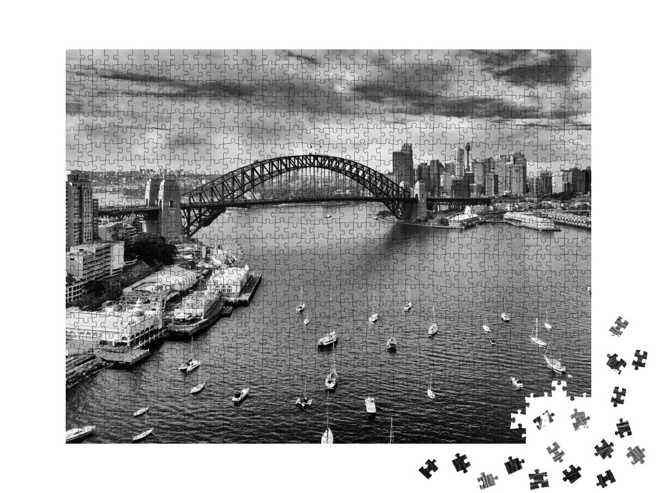 Puzzle de 1000 pièces « Sydney, au centre du Harbour Bridge »