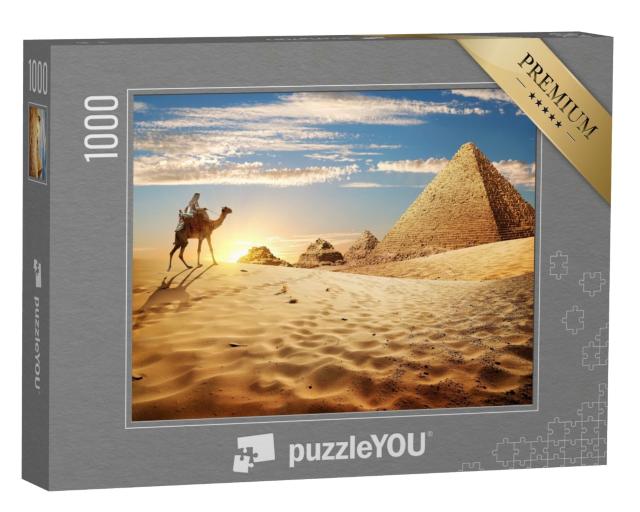 Puzzle de 1000 pièces « Coucher de soleil dans le désert »