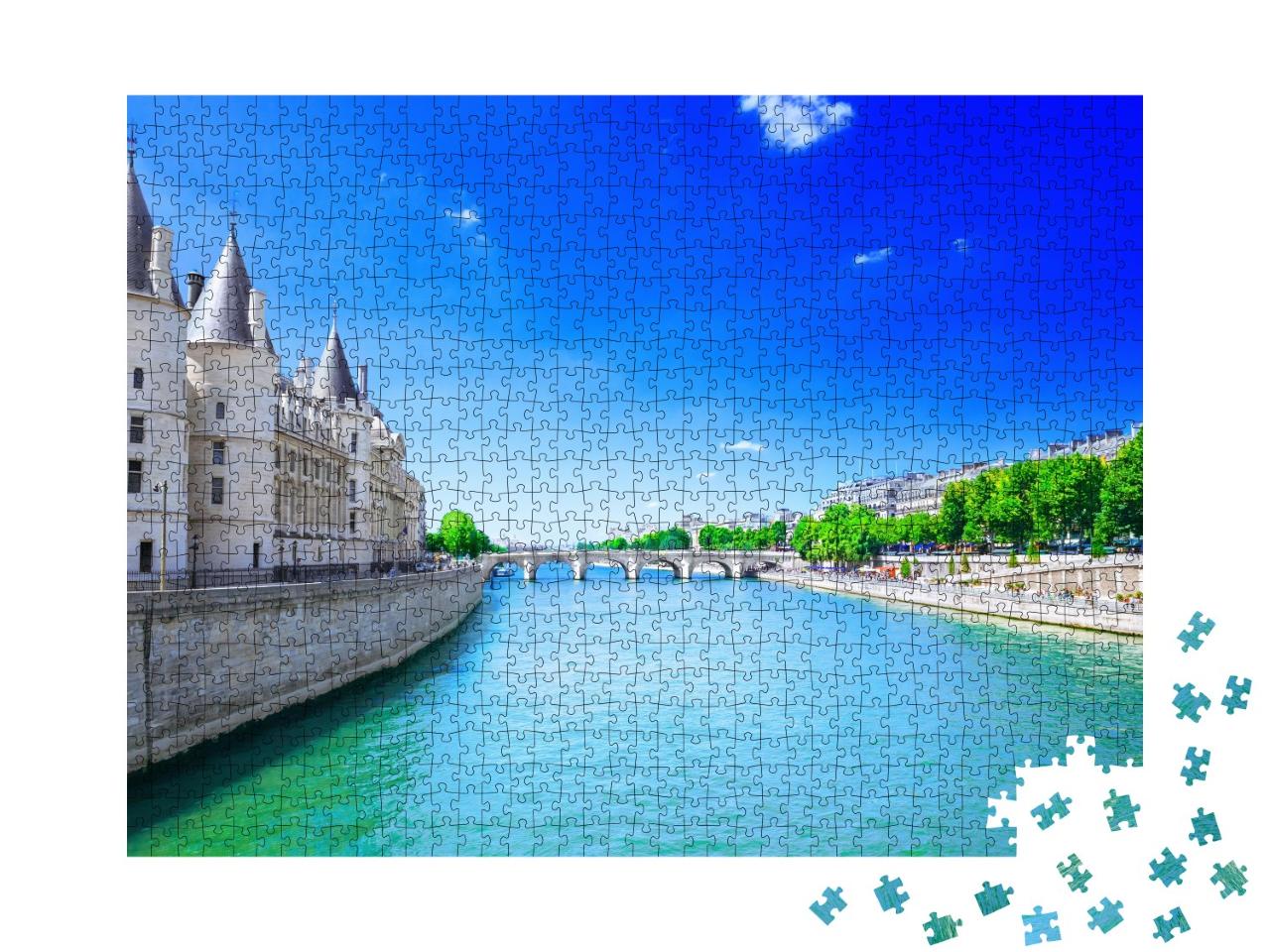 Puzzle de 1000 pièces « La Seine à l'Île de la Cité à Paris »