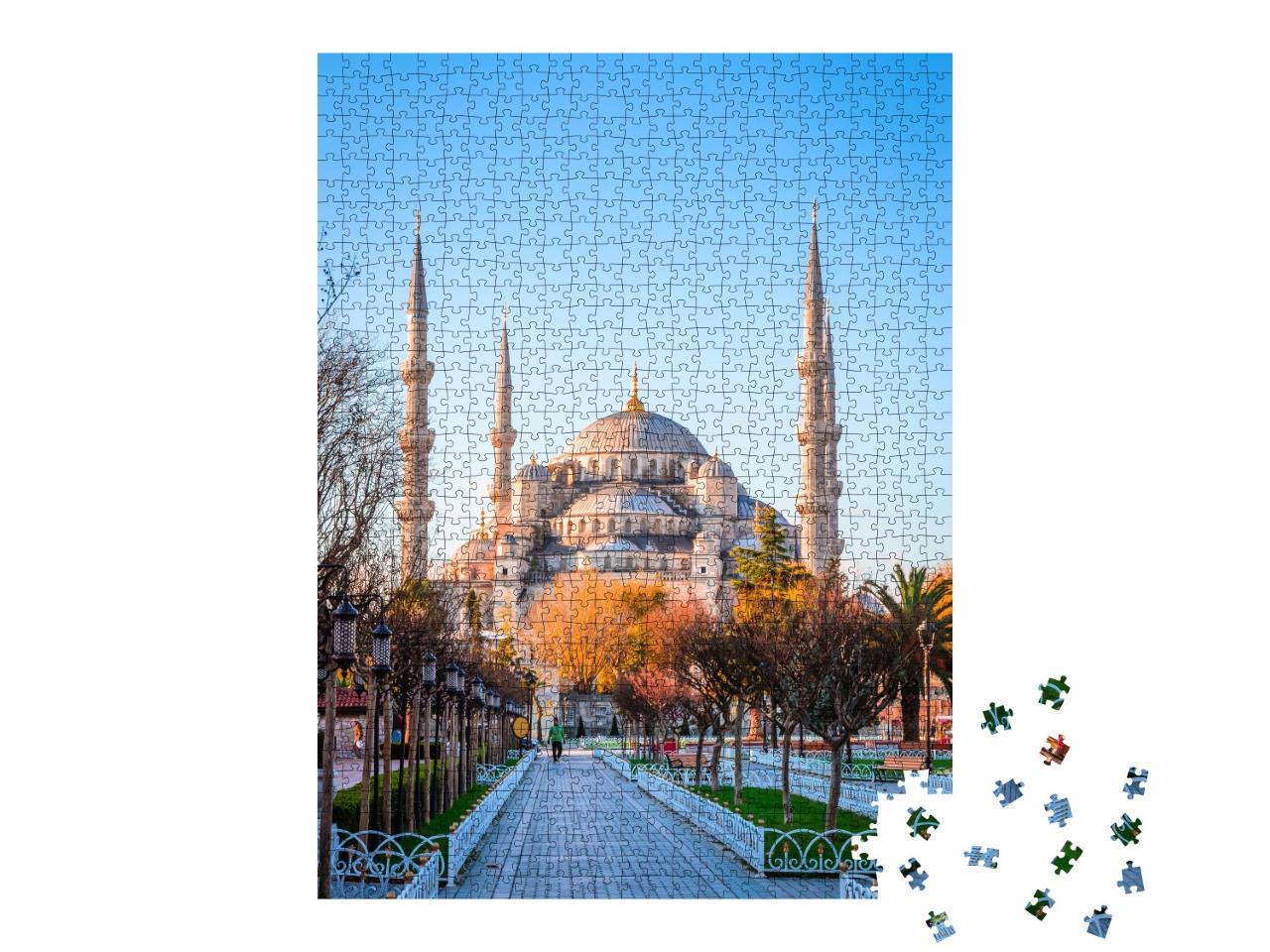 Puzzle de 1000 pièces « La Mosquée bleue d'Istanbul »