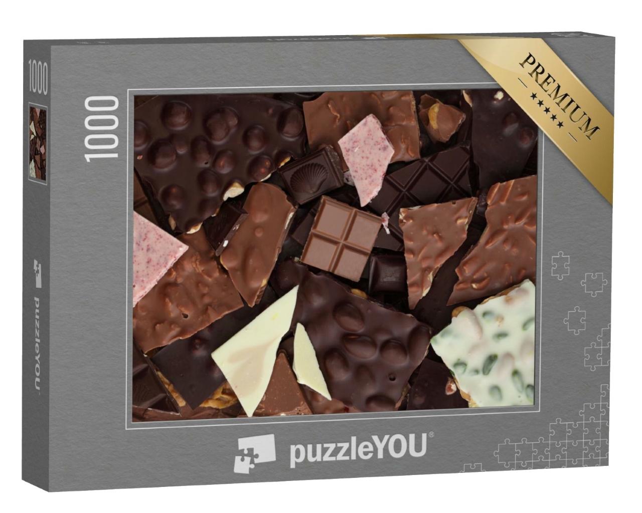Puzzle de 1000 pièces « Une sélection de chocolat à la casse »