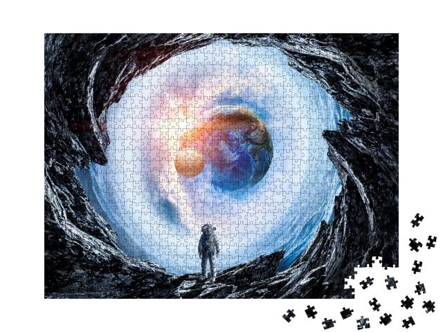 Puzzle de 1000 pièces « Espace et astronaute »