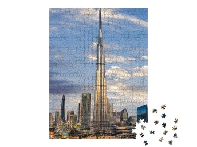 Puzzle de 1000 pièces « Skyline futuriste de Dubaï, centre-ville »