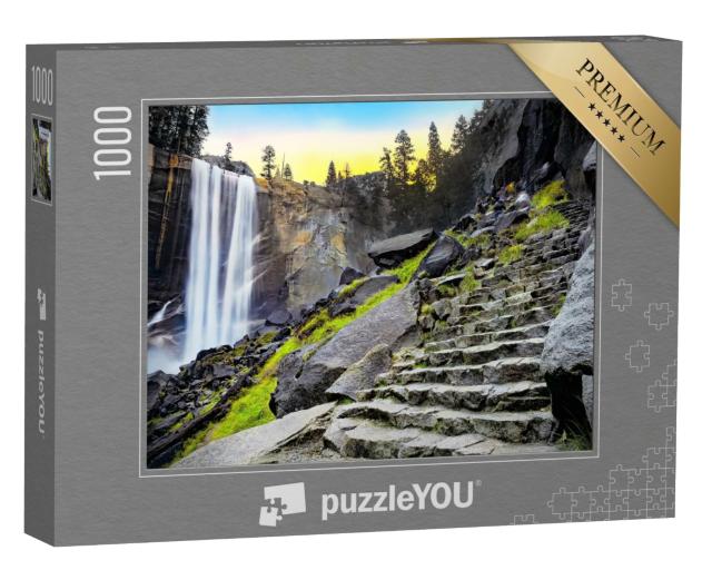 Puzzle de 1000 pièces « Chutes de Vernal dans le parc national de Yosemite, Californie, États-Unis »