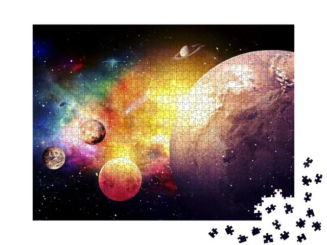 Puzzle de 1000 pièces « Planètes de la galaxie »