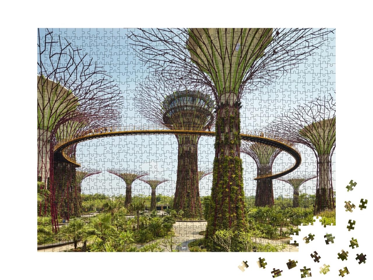 Puzzle de 1000 pièces « Gardens by the Bay, parc à Singapour »