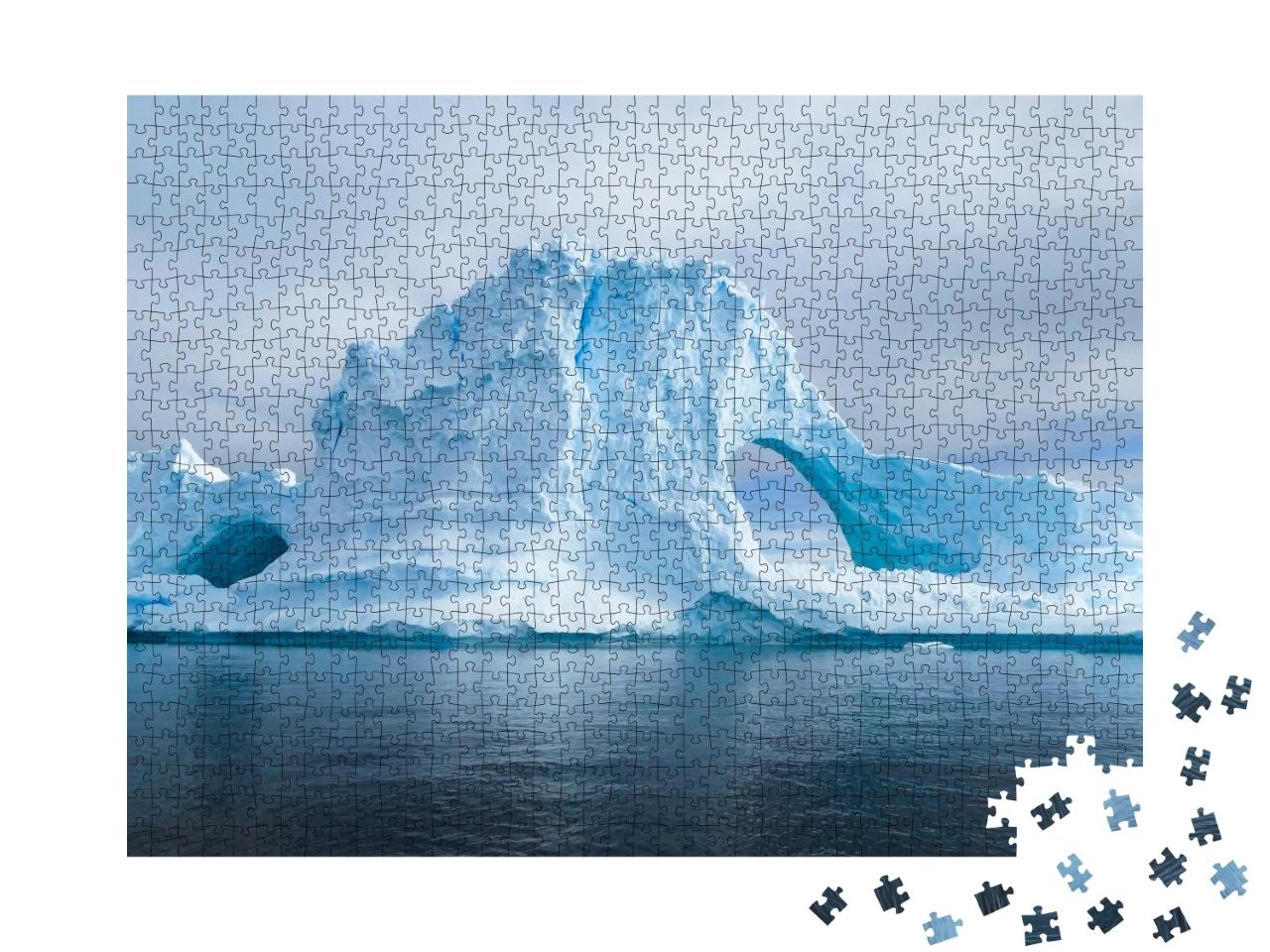Puzzle de 1000 pièces « Glaciers et icebergs de l'Antarctique du sud de la Terre »