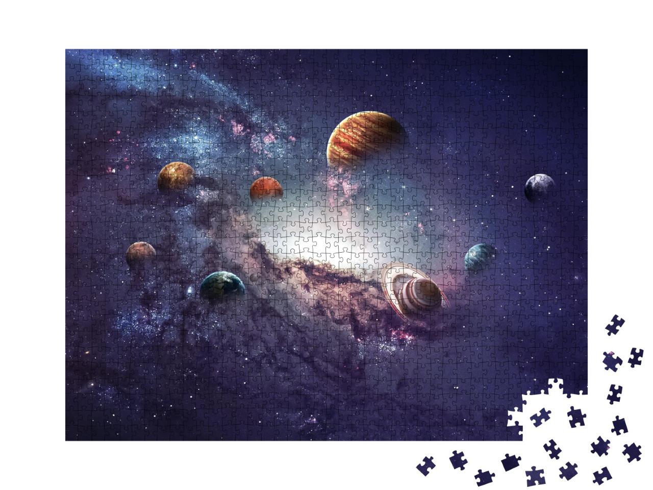 Puzzle de 1000 pièces « La formation des planètes du système solaire »