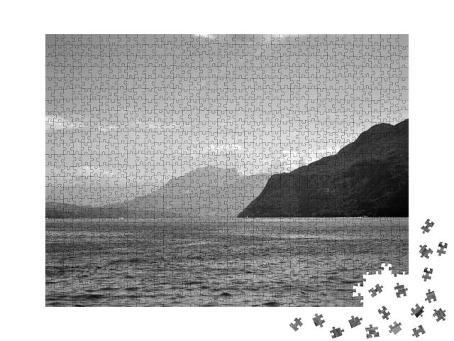 Puzzle de 1000 pièces « Lac et Alpes »