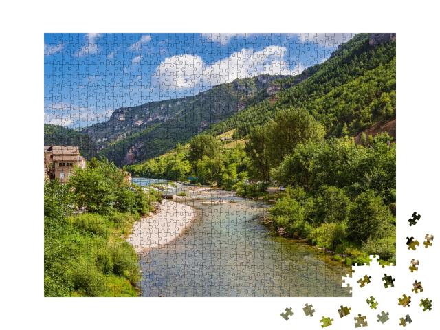Puzzle de 1000 pièces « Les gorges du Tarn dans le Parc national des Cévennes, France. Réserve de biosphère de l'UNESCO »
