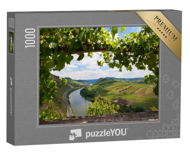 Puzzle de 1000 pièces « Vue panoramique sur la vallée de la Moselle en Allemagne »
