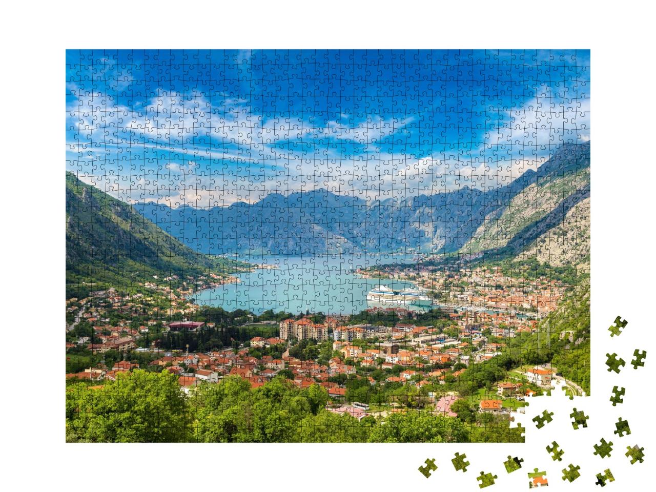 Puzzle de 1000 pièces « Kotor en été, Monténégro »