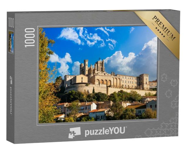 Puzzle de 1000 pièces « La cathédrale Saint-Nazaire-et-Saint-Celse à Béziers, Hérault, Occitanie »