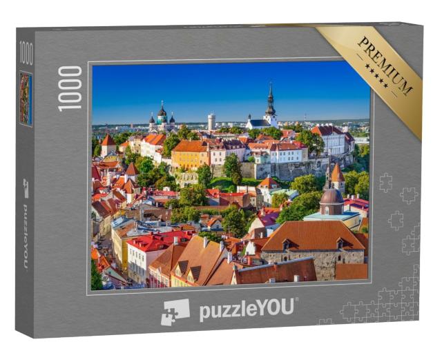 Puzzle de 1000 pièces « Charmante vieille ville de Tallinn, Estonie »