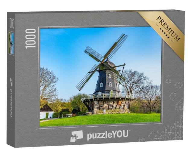 Puzzle de 1000 pièces « Moulin à vent médiéval près du château de Malmö en Suède »