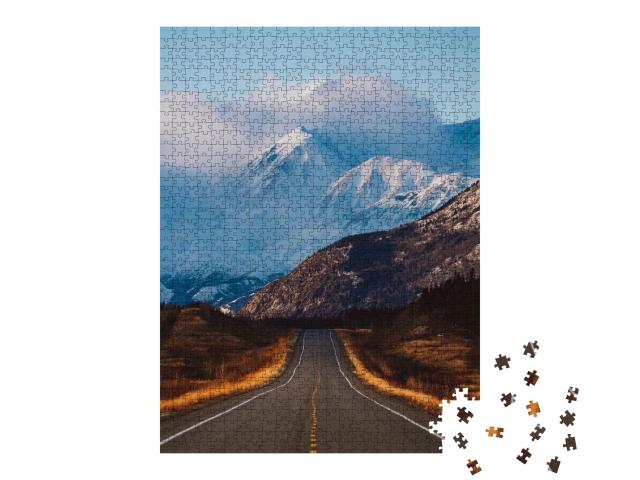 Puzzle de 1000 pièces « Aoraki Mount Cook : destination de rêve pour les road-trips en Nouvelle-Zélande »