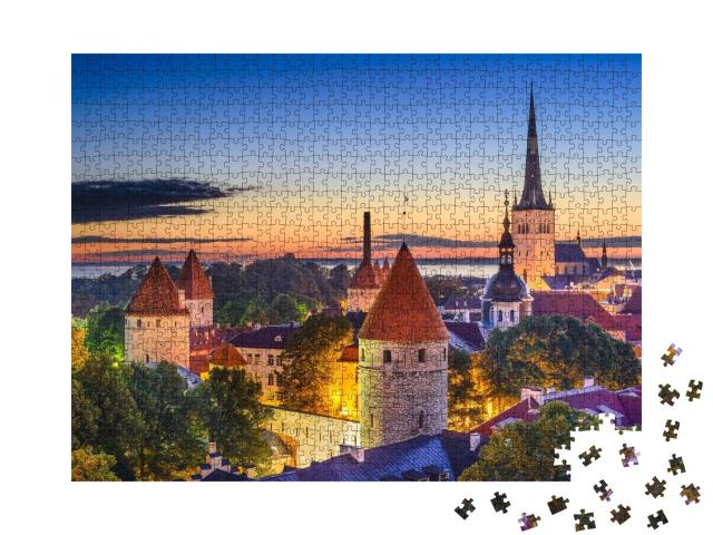 Puzzle de 1000 pièces « Tallinn, Estonie à l'aube »