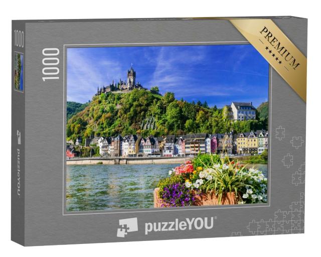 Puzzle de 1000 pièces « Cochem, ville médiévale au bord de la rivière, Allemagne »