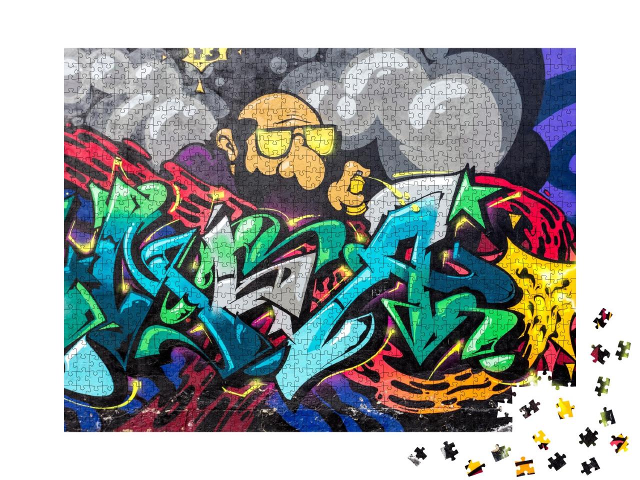Puzzle de 1000 pièces « Graffiti Sprayer »