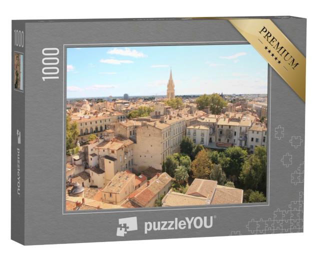Puzzle de 1000 pièces « Centre historique de Montpellier, chef-lieu du département de l'Hérault »