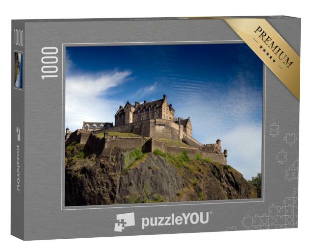Puzzle de 1000 pièces « Le château d'Édimbourg par une journée ensoleillée »