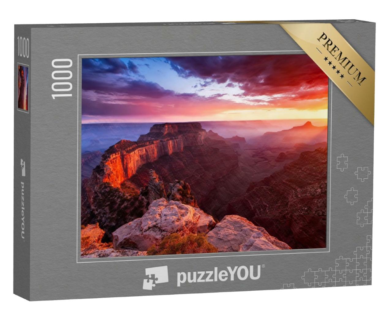 Puzzle de 1000 pièces « North Rim du Grand Canyon, Cape Royal, Arizona, États-Unis »