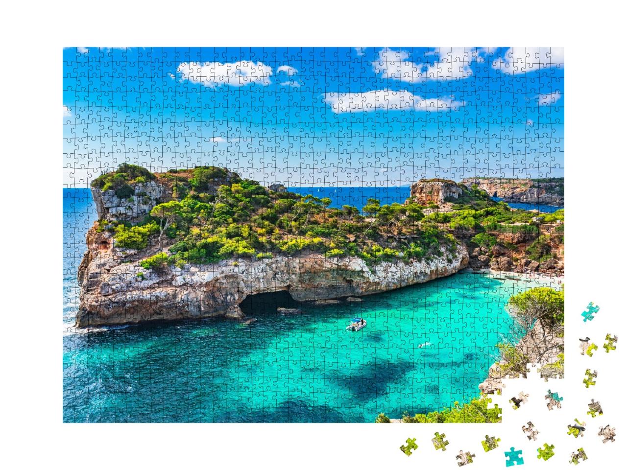 Puzzle de 1000 pièces « Plage de Majorque, Espagne, Méditerranée »