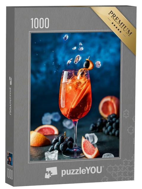 Puzzle de 1000 pièces « Cocktail de pamplemousse frais sur glace »